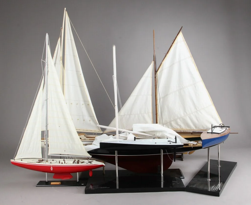Collection of 6 larger and smaller model boats / model ships (6) — Hobby and collectibles/Collectibles — Lauritz
