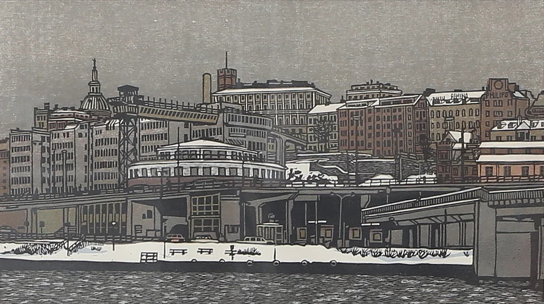 SVENOLOV EHRÉN. litografi, signerad, numrerad 214/360. Daterad -71. — Engravings & Prints — Gomér & Andersson Linköping