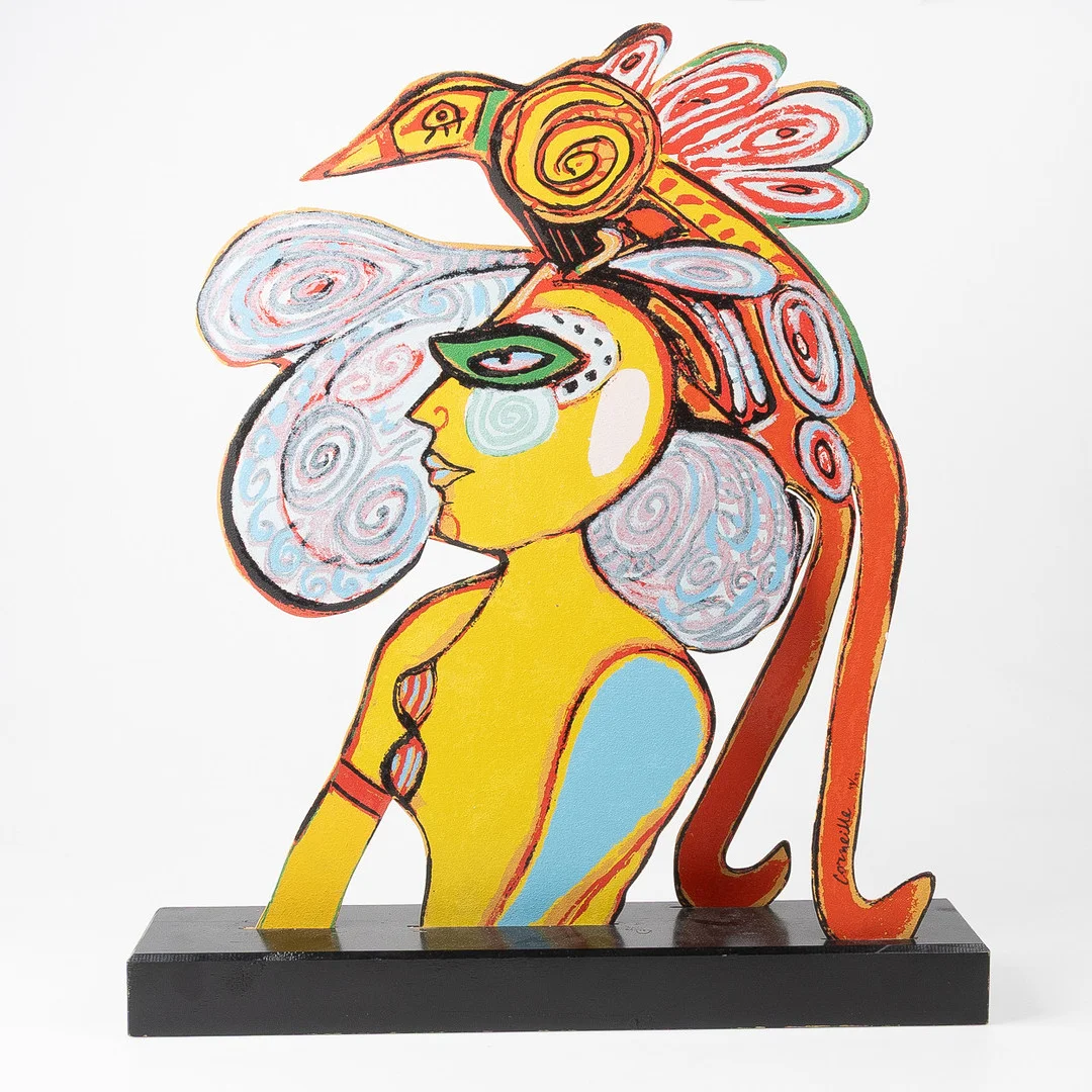 BEVERLOO CORNEILLE. "Woman and Bird of Paradise". — Sculptures & Bronzes — Stockholms Auktionsverk Helsingborg
