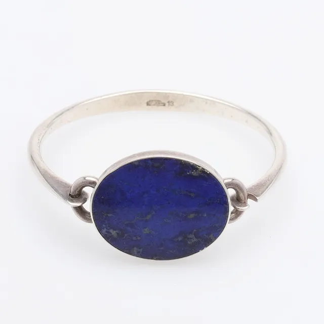NIELS ERIK FROM. ARMBAND, STERLINGSILVER OCH LAPIS LAZULI, DANMARK.