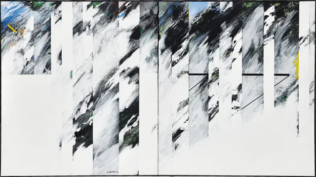 NILS KÖLARE (1930-2007): Utan titel, diptyk, signerad och daterad N. Kölare -96, olja på duk.