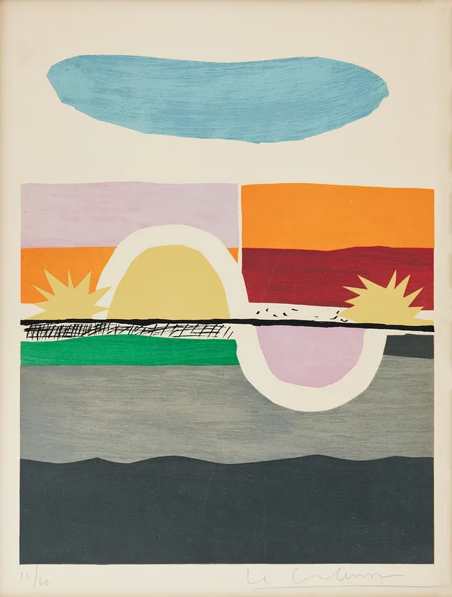 LE CORBUSIER (SWITZERLAND/FRANCE, 1887-1965). Five prints from "Poème de l'angle droit".