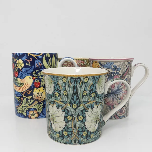MUGGAR, olika modeller, 8 st, William Morris.