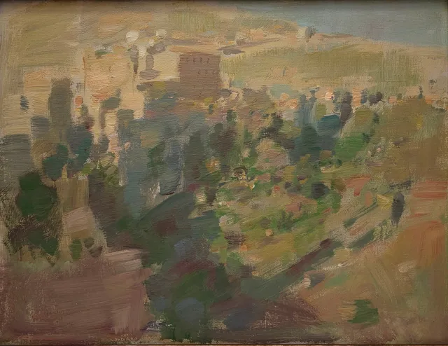 JULIÁN GRAU SANTOS. VISTA DE CUENCA,1974. ÓLEO SOBRE TELA, FIRMADO ÁNGULO INFERIOR IZQUIERDO.