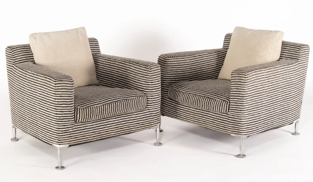 Antonio Citterio. A pair of armchairs Model 'Harry' for B&B Italia (2) — Furniture/Lounge chairs — Lauritz