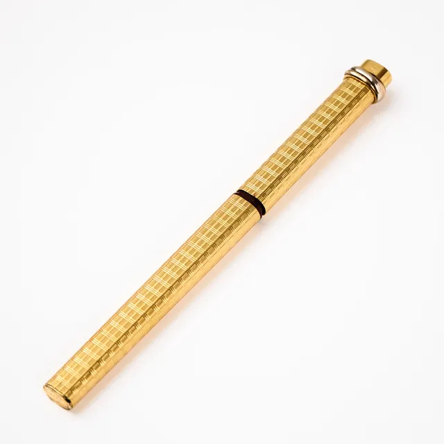 CARTIER, "Trinity", bläckpenna, förgylld metall, Paris 1990-tal.
