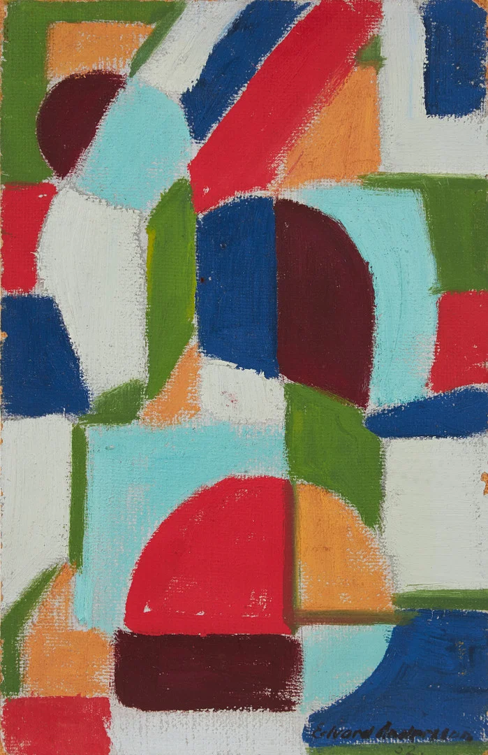 EDVARD ANDERSSON (1891-1967). Rumslig komposition. — Paintings — Stockholms Auktionsverk Fine Art