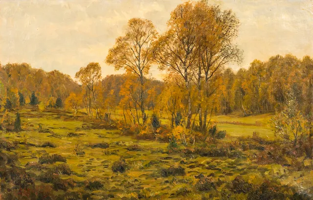 PETER ADOLF PERSSON. Landskap, olja på duk, signerad PA Persson.