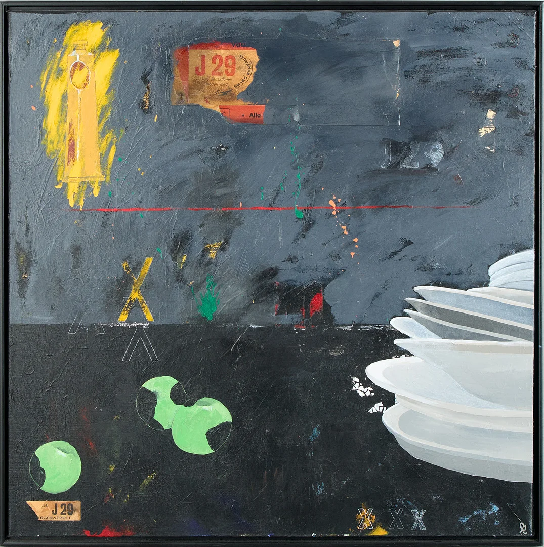 LOTTA ENBRAND (1972-). "Tallriksmodellen". — Paintings — Uppsala Auktionskammare
