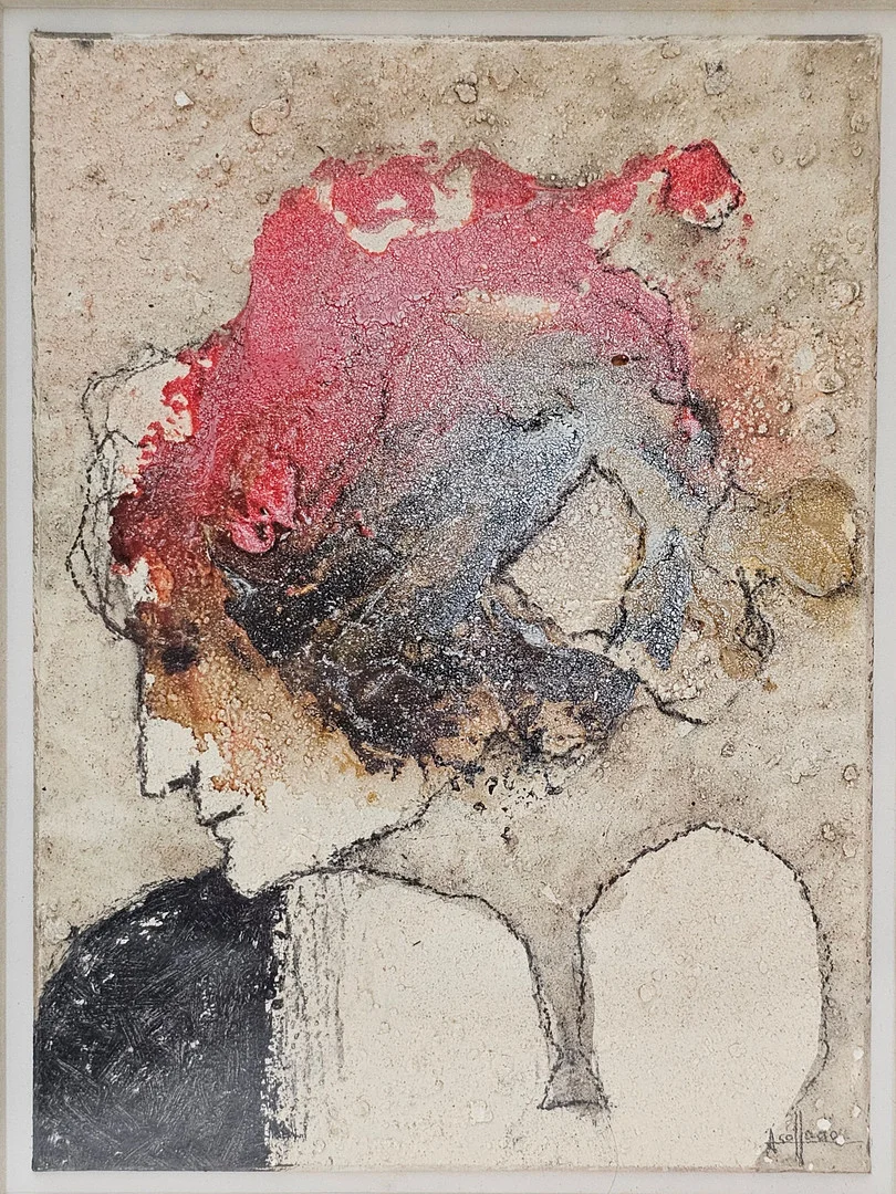 ANTONI COLLADO. SIN TÍTULO, TÉCNICA MIXTA SOBRE CARTÓN. — Engravings & Prints — Barcelona Auctions