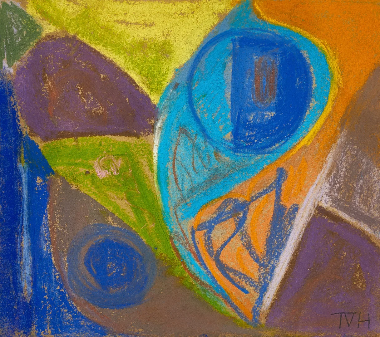 TORA VEGA HOLMSTRÖM (1880-1967), Rundlar monogramsignerad TVH, pastell. — Paintings — Crafoord Auktioner Stockholm