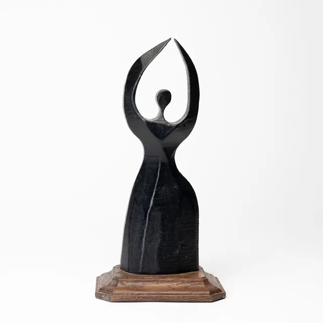 GUNNAR KANEVAD. Skulptur, gjutjärn, numrerad 3839, stämpelmärkt "Kanevad 1975" i godset.