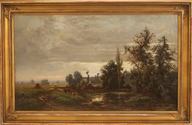OLOF JERNBERG. Olja på duk, signerad.
