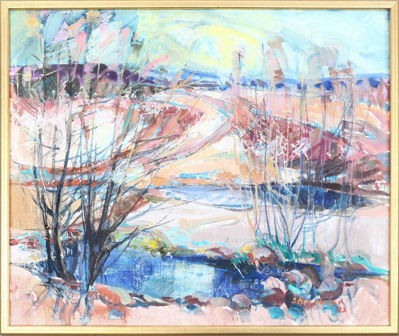 SVEN HAGMARKER. olja på duk, signerad samt daterad -73. — Paintings — Södermanlands Auktionsverk