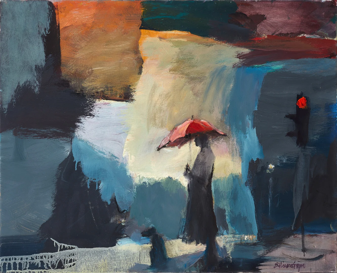 BERNDT WENNSTRÖM (född 1945), "Uppklarnande", signerad, olja på duk. — Paintings — Crafoord Auktioner Stockholm