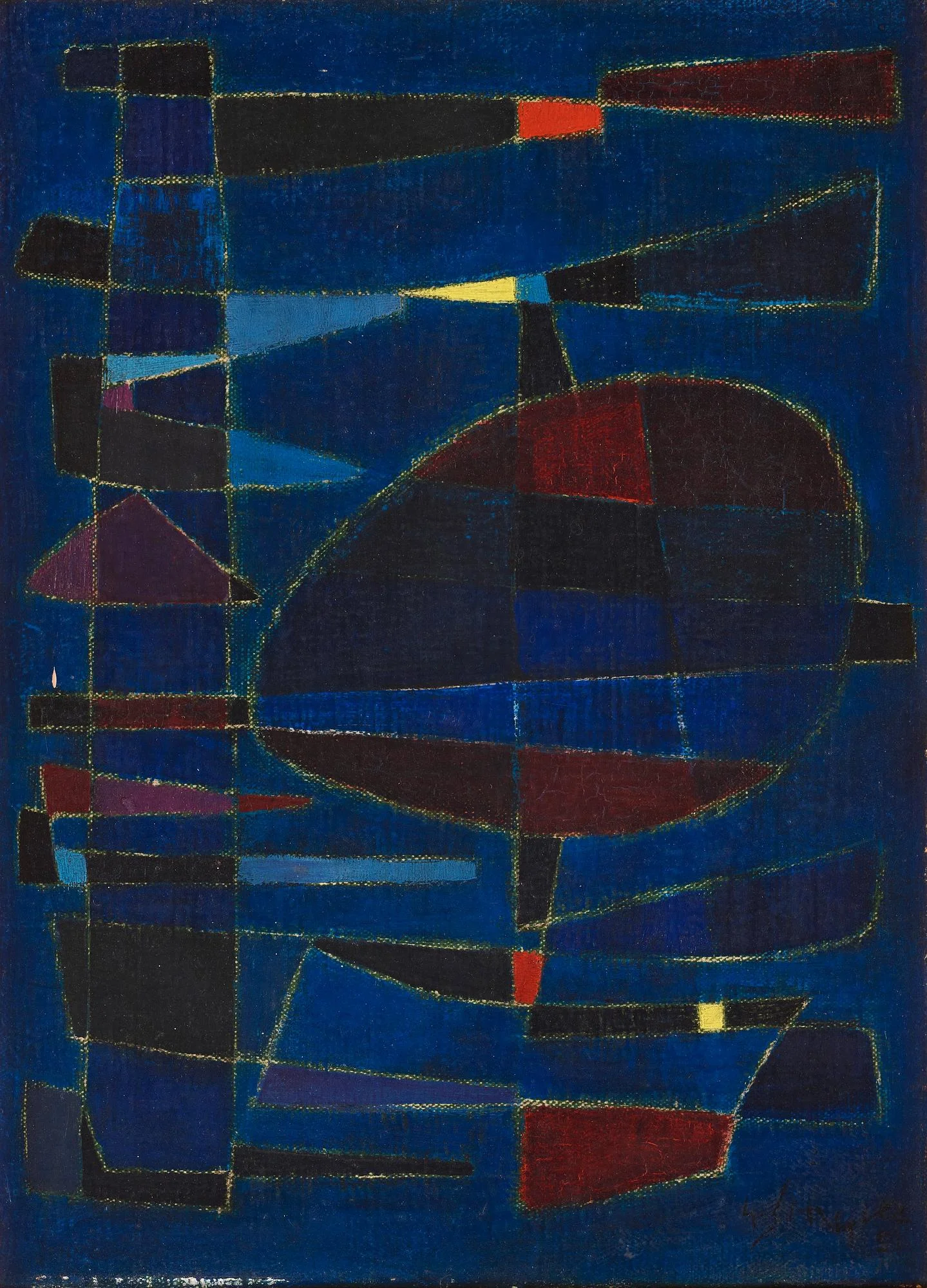 Gustave Singier, "Intérieur des forains". — Bukowskis