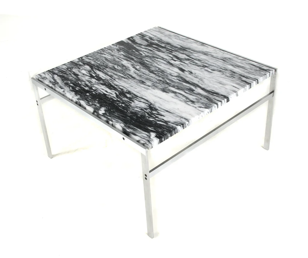 Preben Fabricius & Jørgen Kastholm. Coffee table, marble — Furniture/Coffee tables, occasional tables — Lauritz