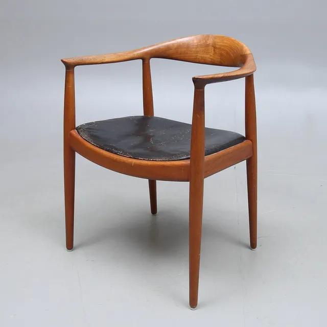 HANS J WEGNER. Karmstol, "The Chair", JH 503, Johannes Hansen, Danmark, 1950-tal.