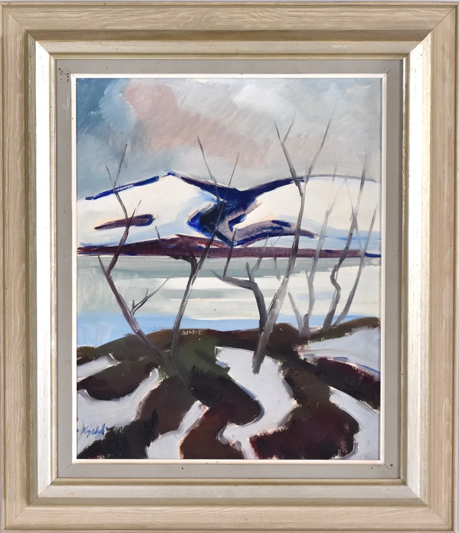 KJELL LEANDER ENGSTRÖM. Olja på duk. — Paintings — Halmstads Auktionskammare