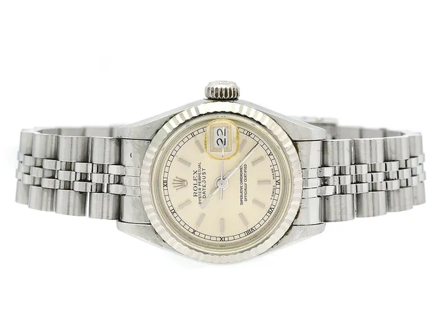 ROLEX, Oyster Perpetual, Datejust (T Swiss Made T), Chronometer, Ref nr. 69174, Serie nr. R852553, Cal 2135, Verk nr. 1039701, Boett nr. 69000A, damur, 26 mm, stål/vitguld, automatisk, safirglas (nagg), datum, defekt (akut servicebehov), Jubileelänk, viklås, Ref nr. 62510 D-M/568, ca 1988.