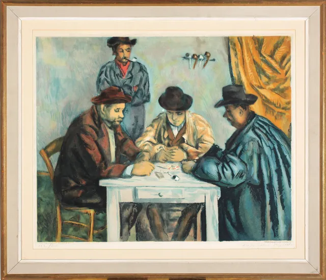 Villon, Jacques — "Kortspillerne, etter Cézanne" 1929