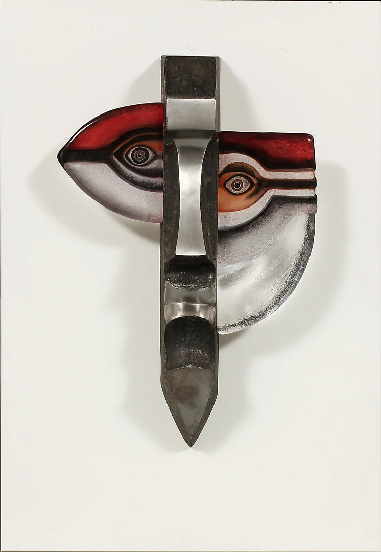 MATS JONASSON. Skulptur, glas och metall, signerad och numrerad 12/99. — Sculptures & Bronzes — Göteborgs Auktionsverk