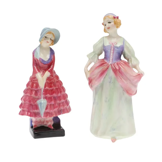 TWO ROYAL DOULTON MINIATURE FIGURES.