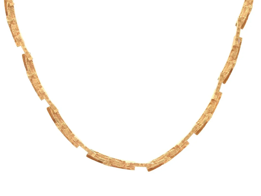 LAPPONIA, collier, Tundra, 18K guld, Björn Weckström, Finland 1976, längd 42 cm, vikt 33,2 g. — Smycken/Collier — Kaplans