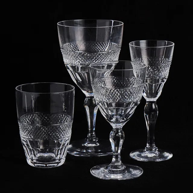 EDWARD HALD. Glasservis, 25 delar, "Rio", Orrefors.