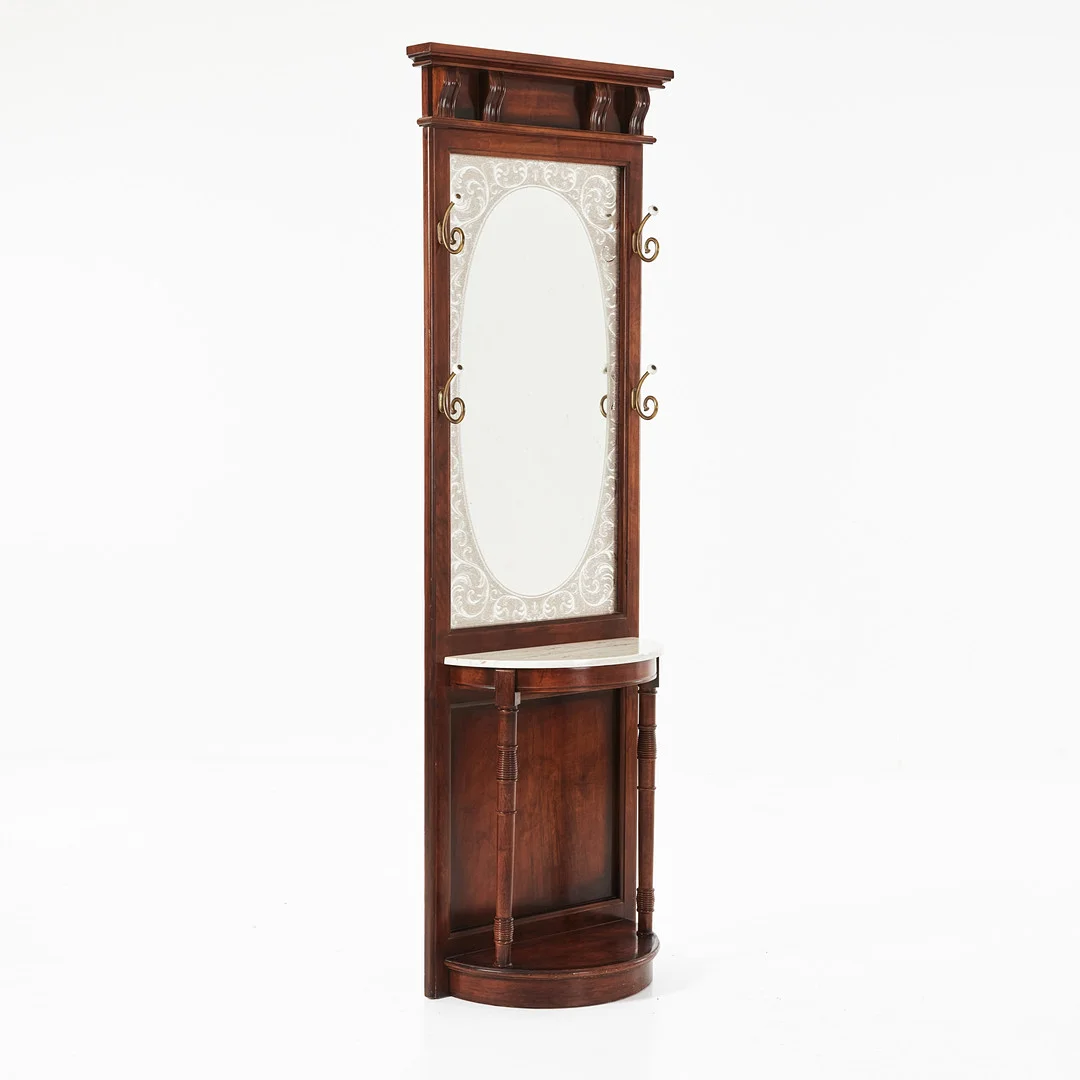 HALLMÖBEL, 1900-talets andra hälft, fanérad i mahogny. — Other — Stockholms Auktionsverk Magasin 5