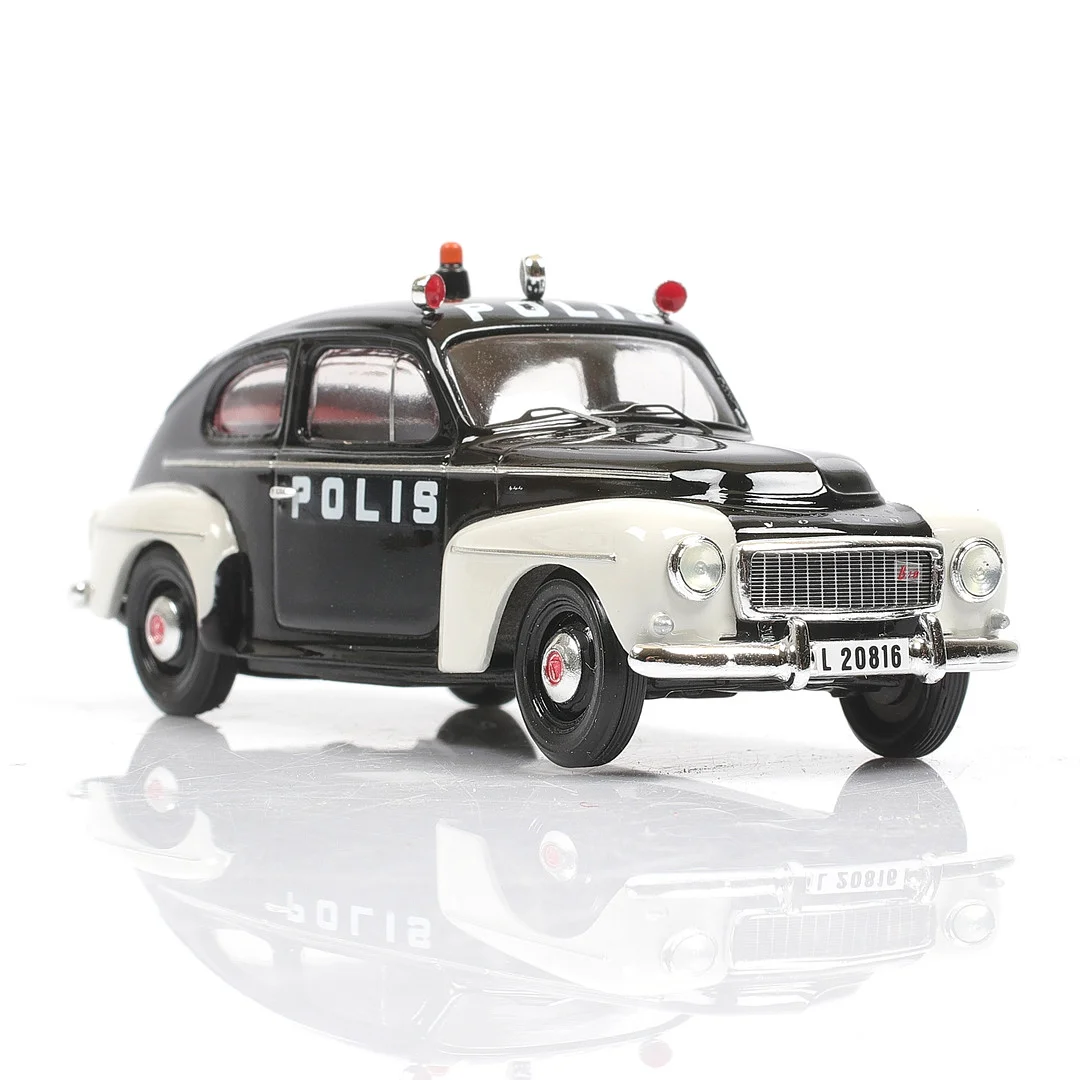 MODELLBIL, Polisbil - Volvo PV 544, 1964, numrerad 26/150, André Models. Skala 1:43. — Toys — Stadsauktion Sundsvall