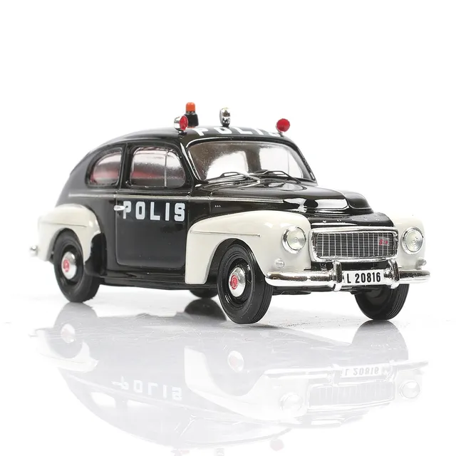 MODELLBIL, Polisbil - Volvo PV 544, 1964, numrerad 26/150, André Models. Skala 1:43.
