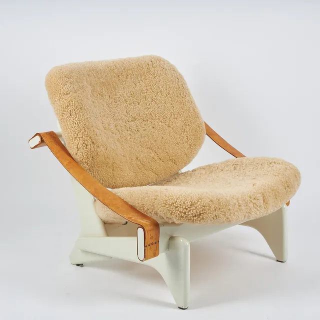 OLOF OTTELIN. FÅTÖLJ. "Jumbo", modell No 174, Stockmann- Keravan Puusepäntehdas, 1950-tal.
