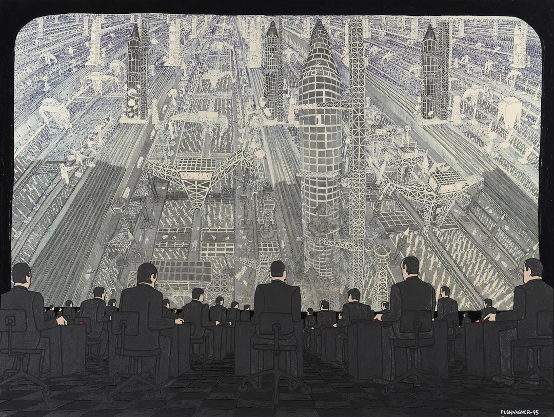 Pushwagner, Hariton — "Dadadata II" 1995 — Kunst/Maleri — Blomqvist