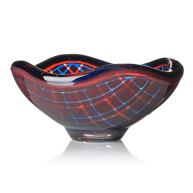 Sven Palmqvist, skål, ”Dubbel-Ravenna”, glas, Orrefors, 1961, nr 1858.