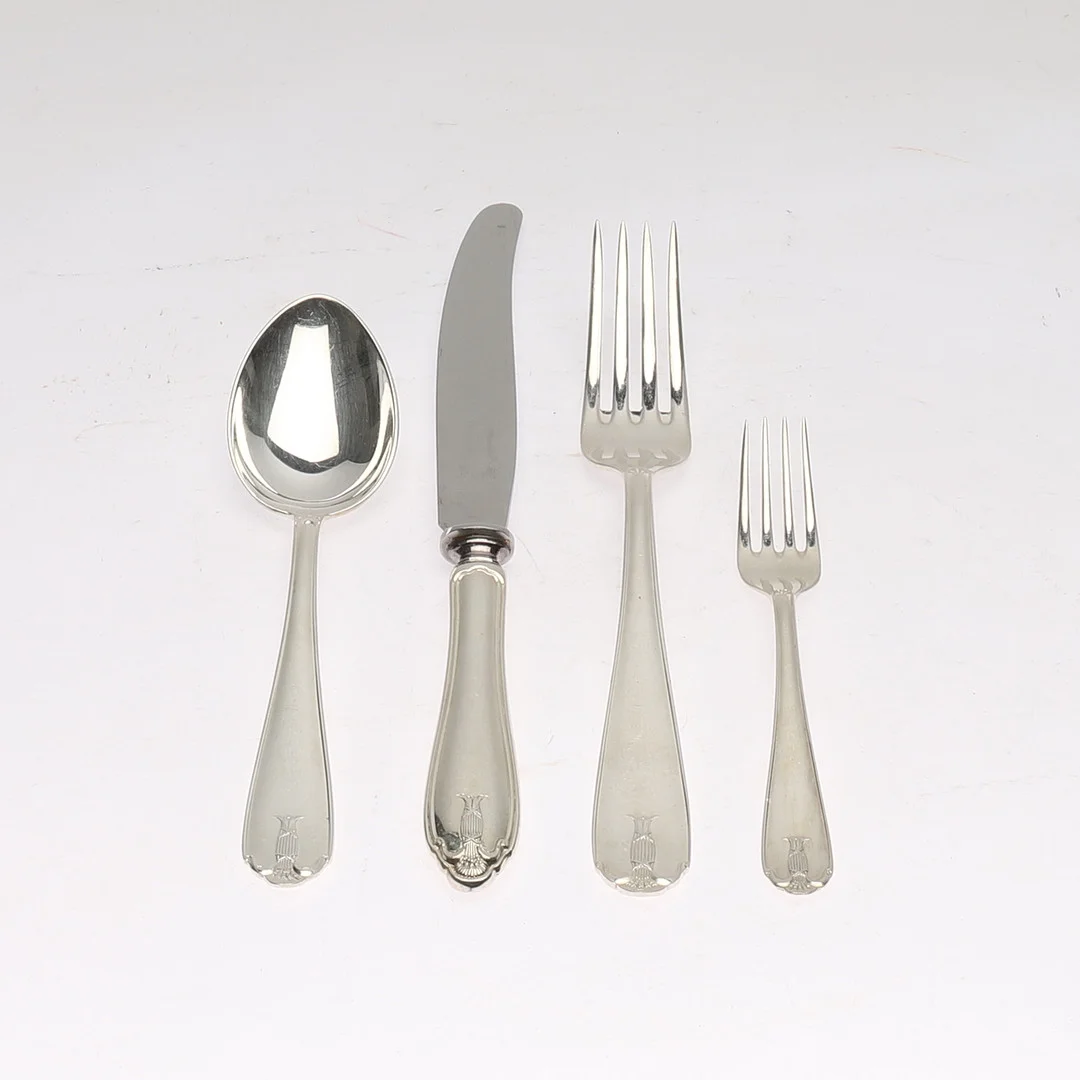 BESTICK, 36 delar, nysilver, "Vasa", GAB. — Silver plated — Gomér & Andersson Norrköping