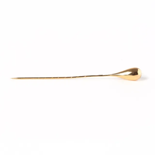 HATTNÅL/SLIPSNÅL, 18K guld, Stockholm, kattfortstämplad.