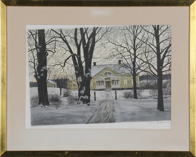 REINHOLD LJUNGGREN. färglitografi, signerad och numrerad 113/360.