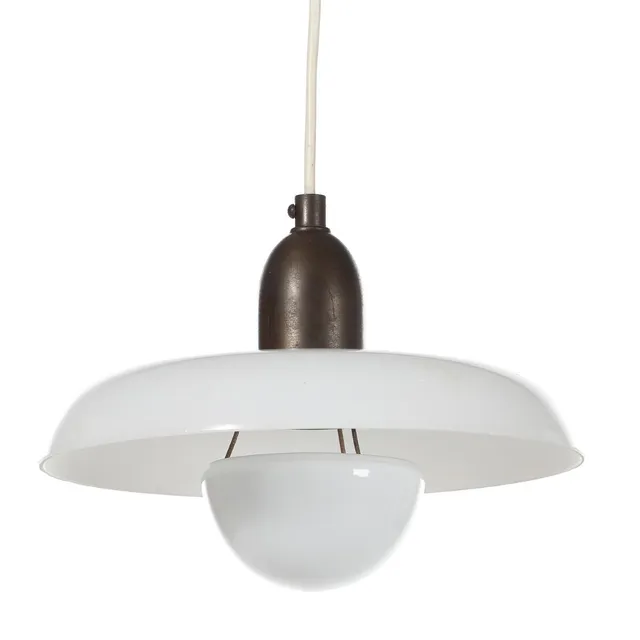 “Ra”. A two-layer opal glass pendant. Manufactured by Lyfa. H. 13. Diam. 25 cm.