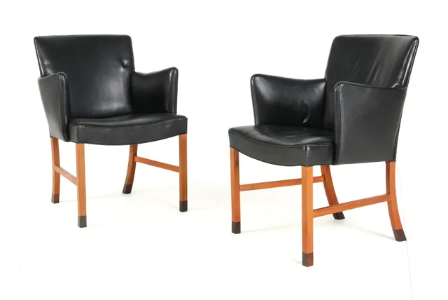 Jacob Kjær. Pair of armchairs / lounge chairs, 1950s (2)