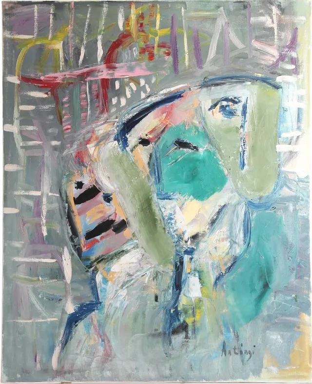 IMRE ANTONYI. 1932-2025. Olja på duk, signerad.