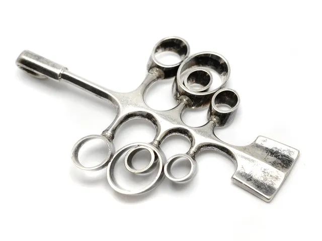 DAVID ANDERSEN, hänge, sterlingsilver, Norge mått 4,3 x 6,5 cm, vikt 11,1 g.