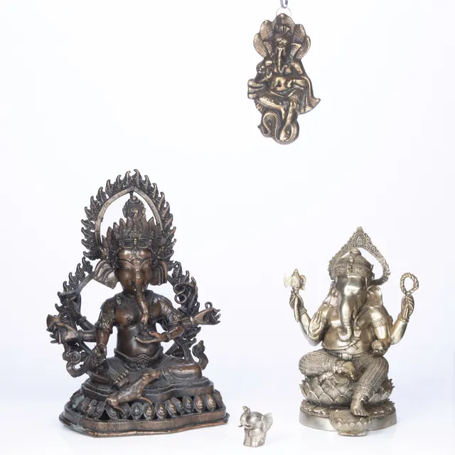 Collection Ganesha figurines (4)