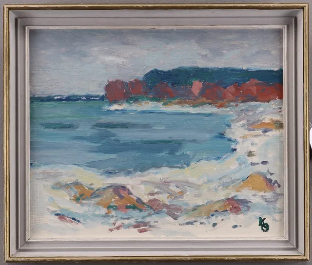 KNUT OLSON. "Vårpreludier, Bomstad" - Motiv från Karlstad.