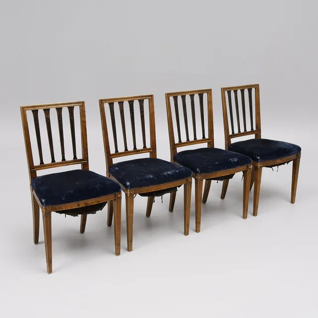 CARL MALMSTEN. GUSTAF ADOLF, 4 stolar, Nordiska Kompaniet AB Stockholm, 1924.