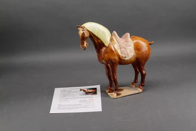 Chinese horse figure in ceramic, Tang