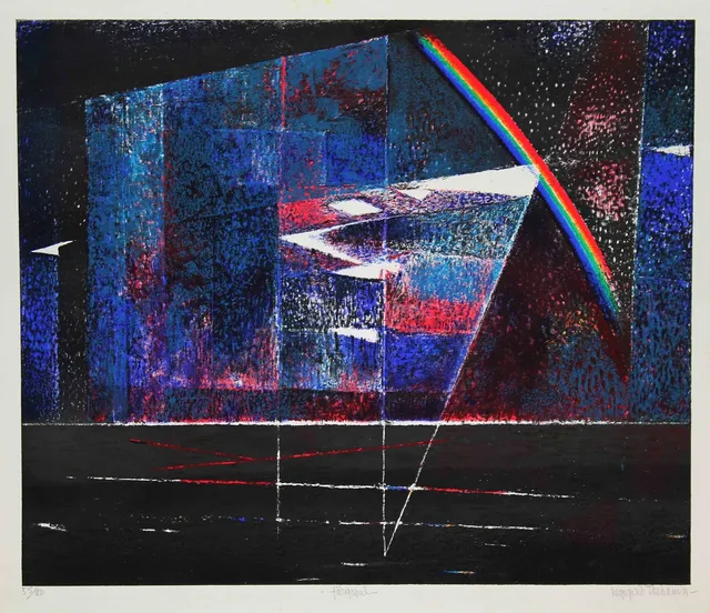 INGEGERD TORHAMN. "Färgspel". Färglitografi. Signerad. 55/80.