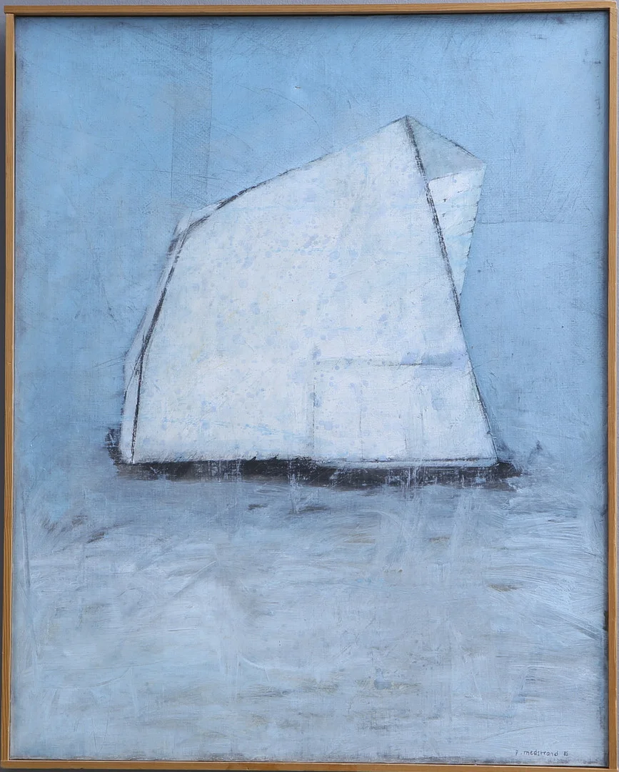 PER MEDSTRAND. "Skultur 1", olja på duk, signerad samt daterad 85. — Paintings — Auktionshuset Kolonn