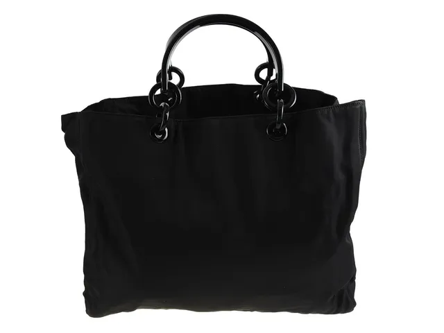 VÄSKA, PRADA, Nylon Tote, svart nylon, handtag i svart plast, 35x29x9, cm.