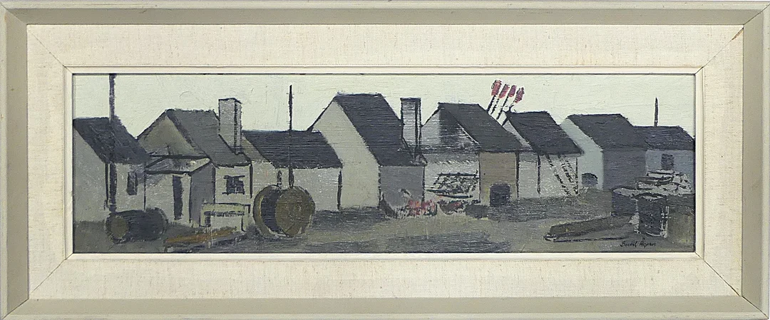 BERTIL ÅGREN. olja på pannå, signerad. — Paintings — Lysekils Auktionsbyrå